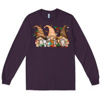 Plum coffee gnomes Long Sleeve Tee - Zillion Design Studio