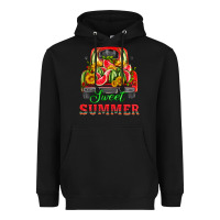 Black sweet summer watermelon and truck Heavyweight Hoodie - HRA Design Shop