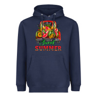 Navy sweet summer watermelon and truck Heavyweight Hoodie - HRA Design Shop