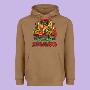 Sweet Summer Watermelon And Truck Heavyweight Hoodie Designed By Hra Design Shop