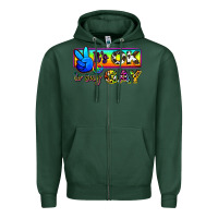 Sports Green it's ok to say gay Zipper Hoodie - Zillion Design Studio