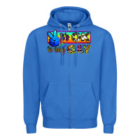 True Royal it's ok to say gay Zipper Hoodie - Zillion Design Studio