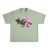 Oil Green balerina t rex dinosaur with tutu Urban Heavy Tee - Artiststas