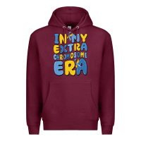 Burgundy in my extra chromosome era Premium Hoodie - MaliasSmallBusiness
