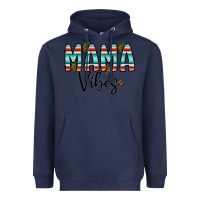 Navy mama vibes Heavyweight Hoodie - CowhideDigitalArt