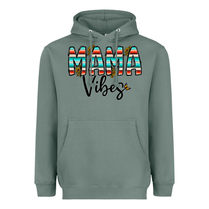 Mama Vibes Heavyweight Hoodie by CowhideDigitalArt | Teevron