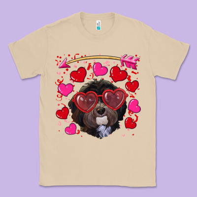 Classic Tee valentine's day havanese dog