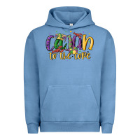 Pigment Pebble Blue cajun to the core Urban Hoodie - MaliasSmallBusiness