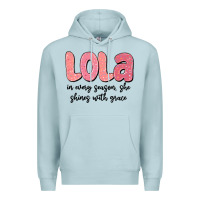 Blue Mist lola in every season, she shines with grace Premium Hoodie - MaliasSmallBusiness