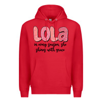 Red lola in every season, she shines with grace Premium Hoodie - MaliasSmallBusiness