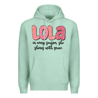 Seafoam lola in every season, she shines with grace Premium Hoodie - MaliasSmallBusiness