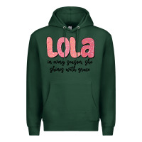 Sports Green lola in every season, she shines with grace Premium Hoodie - MaliasSmallBusiness