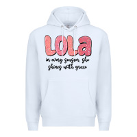 White lola in every season, she shines with grace Premium Hoodie - MaliasSmallBusiness