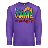 Purple Be the game changer Premium Sweatshirt - JahusDesignShop