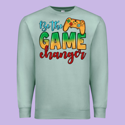 Be The Game Changer Premium Sweatshirt Designed By Jahusdesignshop