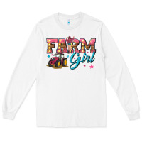 White farm girl Long Sleeve Tee - texasbilliewilder