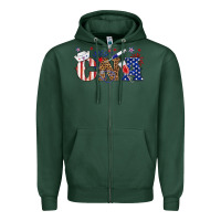Sports Green cna certified nursing Zipper Hoodie - texasbilliewilder