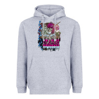 Heather Grey freezing season skeleton Heavyweight Hoodie - FaDigitalArtStudio
