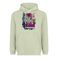 Matcha freezing season skeleton Heavyweight Hoodie - FaDigitalArtStudio