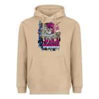Mushroom freezing season skeleton Heavyweight Hoodie - FaDigitalArtStudio