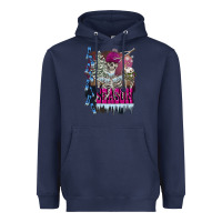 Navy freezing season skeleton Heavyweight Hoodie - FaDigitalArtStudio