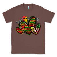 Chestnut juneteenth hearts Classic Tee - Zillion Design Studio