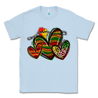 Dusty Blue juneteenth hearts Classic Tee - Zillion Design Studio