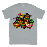 Heather Grey juneteenth hearts Classic Tee - Zillion Design Studio