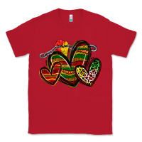 Red juneteenth hearts Classic Tee - Zillion Design Studio
