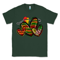 Sports Green juneteenth hearts Classic Tee - Zillion Design Studio