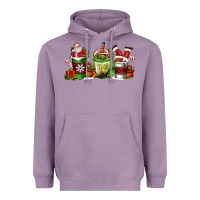 Coffee Cups With Santa Claus Heavyweight Hoodie | Teevron