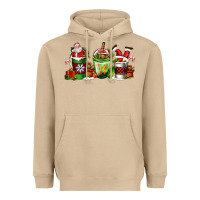 Mushroom coffee cups with santa claus Heavyweight Hoodie - FaDigitalArtStudio