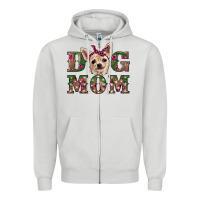 Dove Grey christmas dog mom chihuahua Zipper Hoodie - RanaPortraitStore