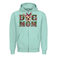 Seafoam christmas dog mom chihuahua Zipper Hoodie - RanaPortraitStore