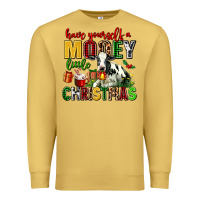Antique Gold have yourself a mooey little christmas Premium Sweatshirt - AdoDesignShop