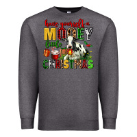 Charcoal Heather have yourself a mooey little christmas Premium Sweatshirt - AdoDesignShop