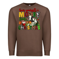 Chestnut have yourself a mooey little christmas Premium Sweatshirt - AdoDesignShop
