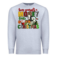 Heather Grey have yourself a mooey little christmas Premium Sweatshirt - AdoDesignShop