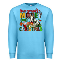 Ocean Blue have yourself a mooey little christmas Premium Sweatshirt - AdoDesignShop