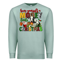 Seafoam have yourself a mooey little christmas Premium Sweatshirt - AdoDesignShop