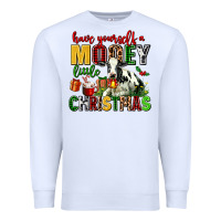 White have yourself a mooey little christmas Premium Sweatshirt - AdoDesignShop