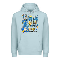 Blue Mist down syndrome jesus fills my cup Premium Hoodie - MaliasSmallBusiness