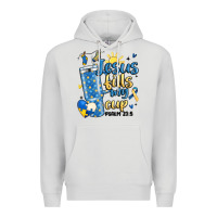 Dove Grey down syndrome jesus fills my cup Premium Hoodie - MaliasSmallBusiness