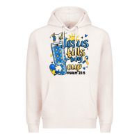 Pale Pink down syndrome jesus fills my cup Premium Hoodie - MaliasSmallBusiness