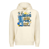Sandshell down syndrome jesus fills my cup Premium Hoodie - MaliasSmallBusiness