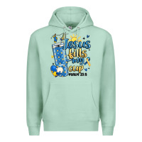 Seafoam down syndrome jesus fills my cup Premium Hoodie - MaliasSmallBusiness