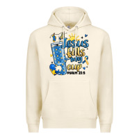 Tofu down syndrome jesus fills my cup Premium Hoodie - MaliasSmallBusiness