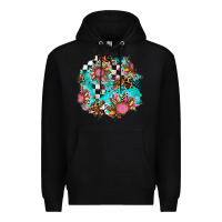 Black race sunflower patches Premium Hoodie - AdoDesignShop