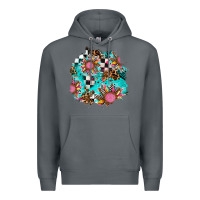 Rock race sunflower patches Premium Hoodie - AdoDesignShop