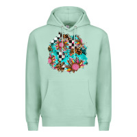 Seafoam race sunflower patches Premium Hoodie - AdoDesignShop